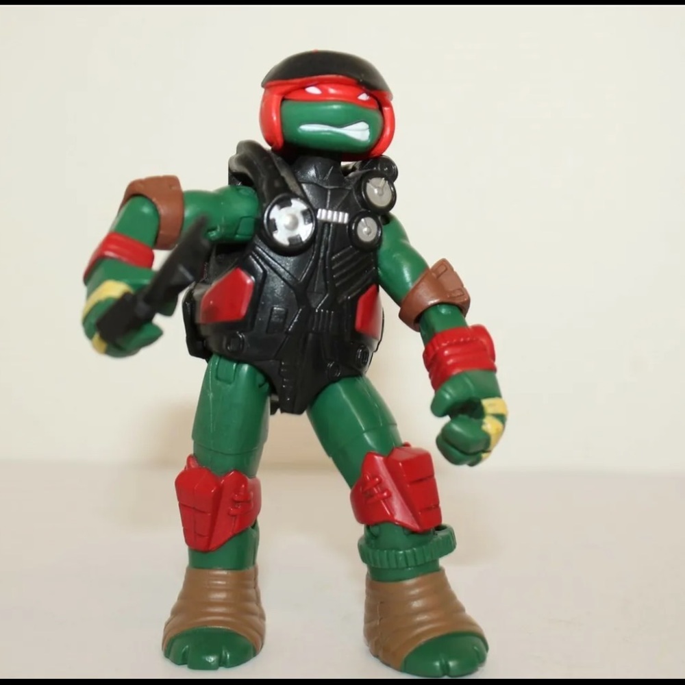 Teenage Mutant Ninja Turtles Raphael Action Figure 2014 4.5" #OB4350 no sword